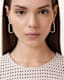 Hattie Crystal Hex Hoop Earrings