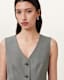 Averie Tencel Relaxed Fit Linen Blend Waistcoat