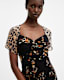 Leah Floral Print Midi Dress