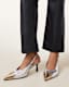 Denver Leather Slingback Heeled Shoes
