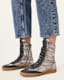 Lousie Leather High Top Trainers