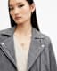 Dalby Slim Fit Suede Biker Jacket