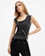 Umbra Draped Zip Slim Fit Top