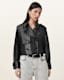 Hendry Cropped Leather Trench Coat
