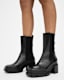 Skarlet Square Toe Leather Boots