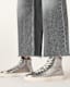 Tana Metallic Leather High Top Trainers