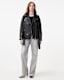 Billie Pearl Embellished Leather Biker Jacket