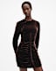 Eris Ruched Velvet Mini Dress