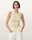 Marion Shirred Sleeveless Top
