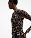 Edana Leopard Print Mesh Top