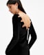Regina Velvet Sparkle Drawcord Mini Dress