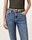 Nikita Snake Effect Leather Belt