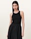 Zenia Sleeveless Asymmetric Midi Dress