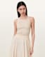 Zenia Sleeveless Asymmetric Midi Dress