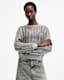 Giana Long Sleeve Open Knit Sweatshirt