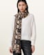 Flow Snake Print Logo Pareo Scarf