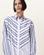Shannon Striped Shirt Maxi Dress
