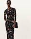Kathy Print Mesh Maxi Dress