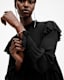 Cavarly Long Sleeve Ruffle Maxi Dress
