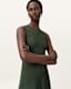 Pia Asymmetric Satin Dress
