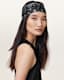 Flow Snake Print Logo Headscarf