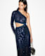 Daisy Topaz Sequin Cut Out Maxi Dress