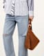 Half Moon Large Suede Crossbody Bag