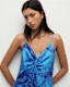 Alexia Isabella Silk Blend Midi Dress