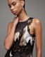 Alula Mars Print Silk Blend Maxi Dress