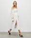 Launa Off Shoulder Broderie Maxi Dress