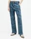 Florence Wide Leg Denim Cargo Trousers