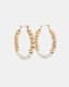 Hana Bead Titanium Hoop Earrings