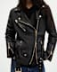 Billie Leather Oversized Biker Jacket