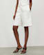 Petra High-Rise Wide Linen Blend Shorts