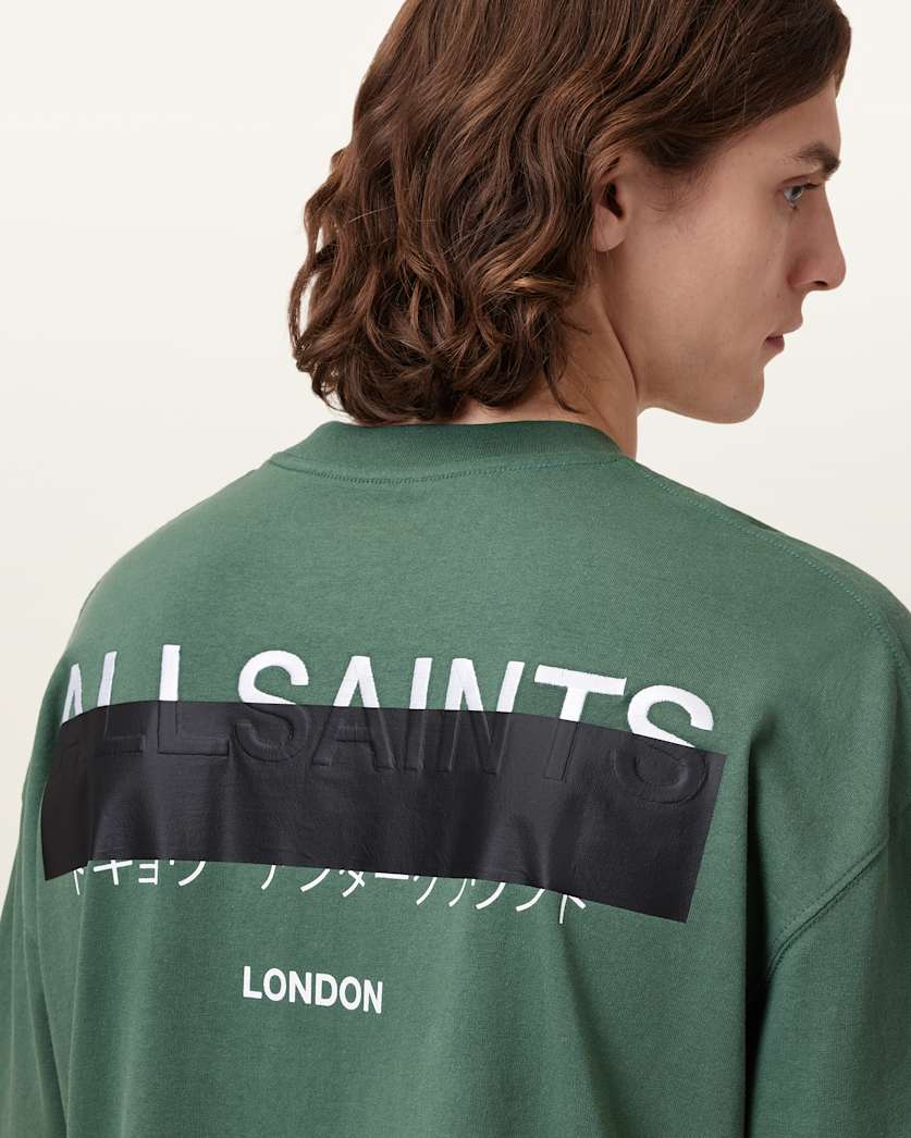 Redact Oversized Embroidered Logo T-Shirt