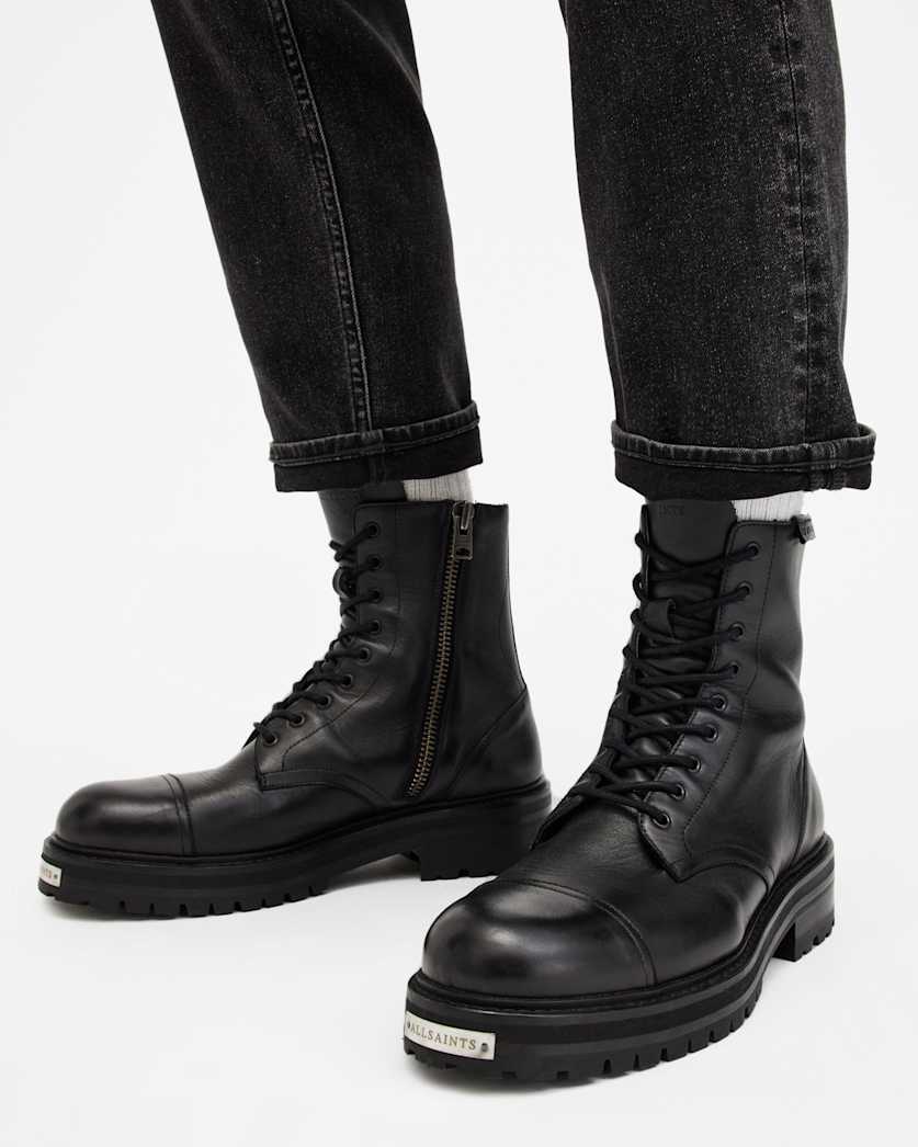 Hank Chunky Leather Boots