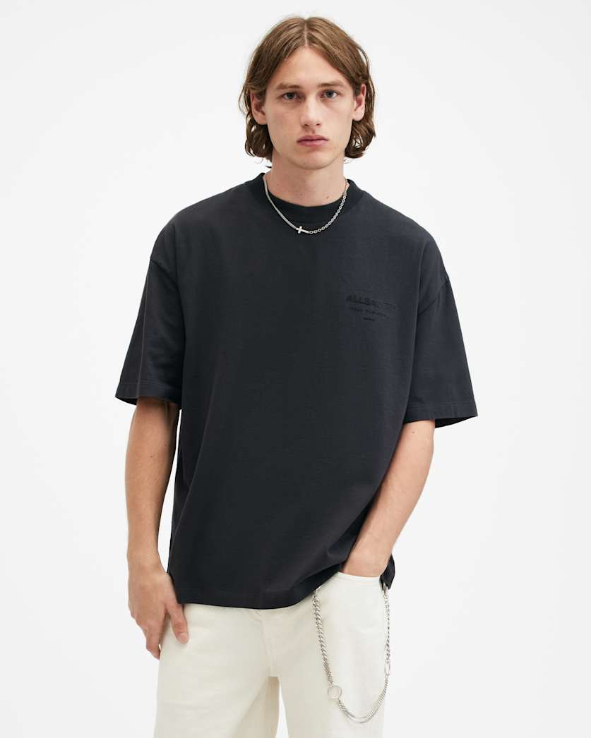 Xander Flocked Logo Oversized T-Shirt