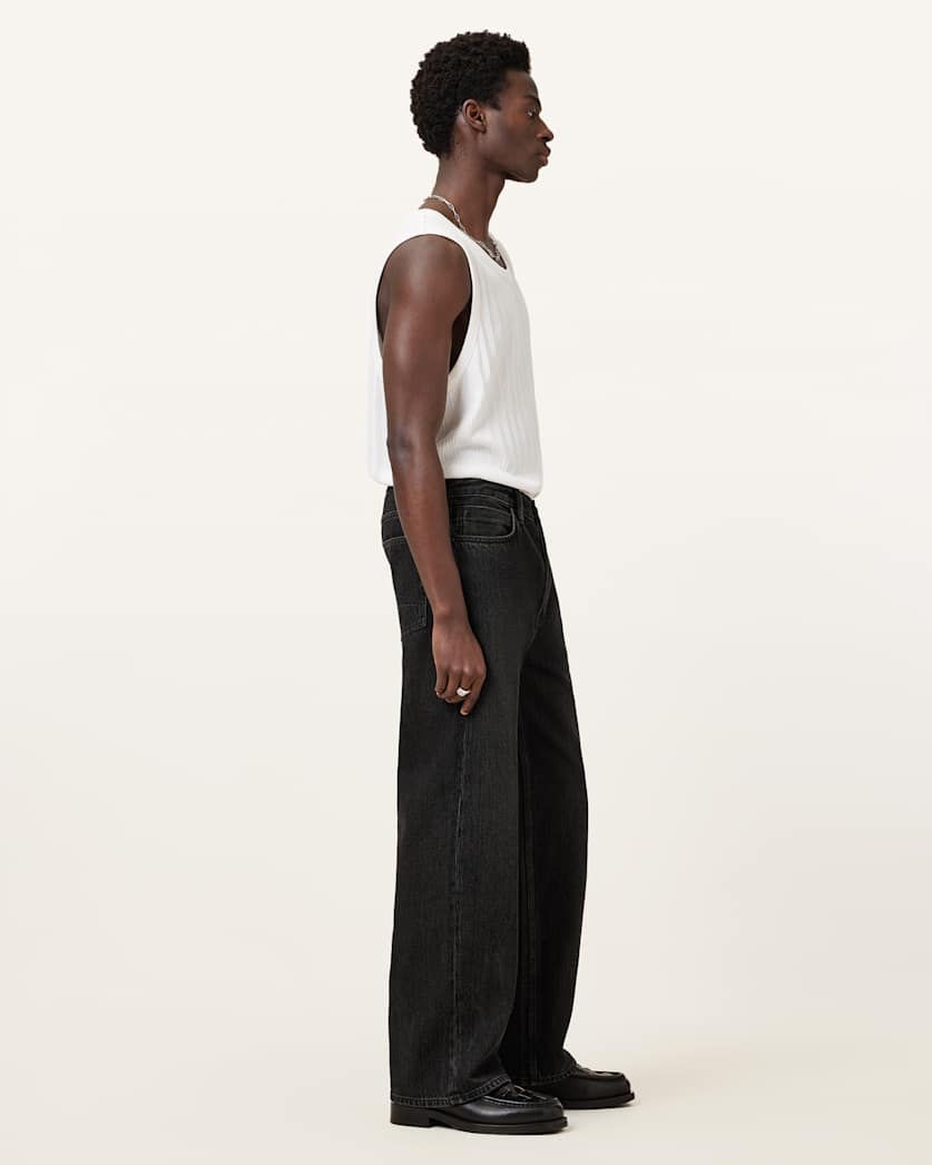Lenny Loose Fit Wide Leg Denim Jeans