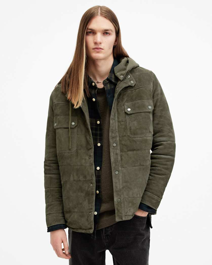 Ross Relaxed Fit Suede Overshirt