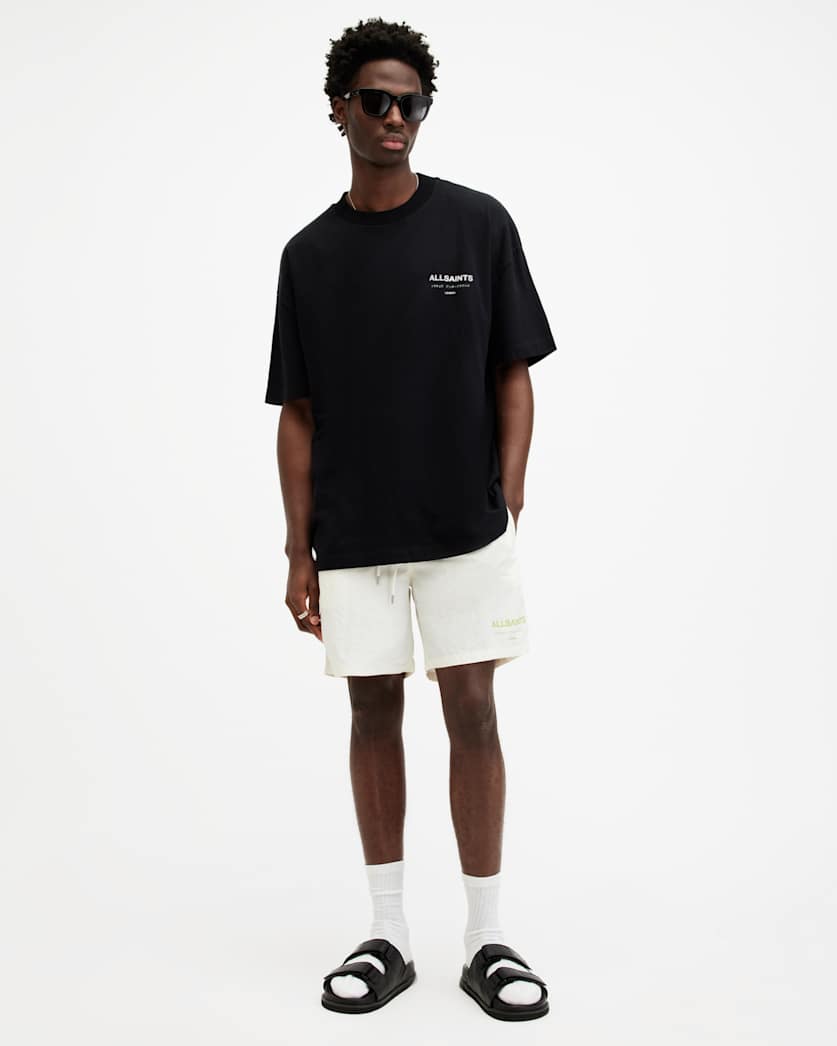 Underground Elastic Waist Logo Swim Shorts