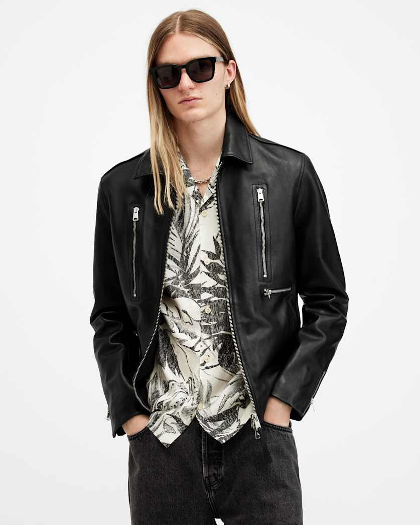 Doherty Zip Up Leather Jacket