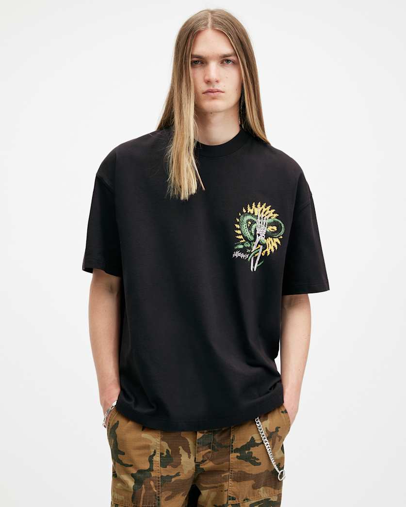 Krait Graphic Printed Oversized T-Shirt