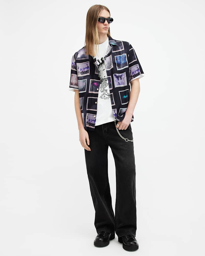 Fotos Printed Relaxed Fit Shirt