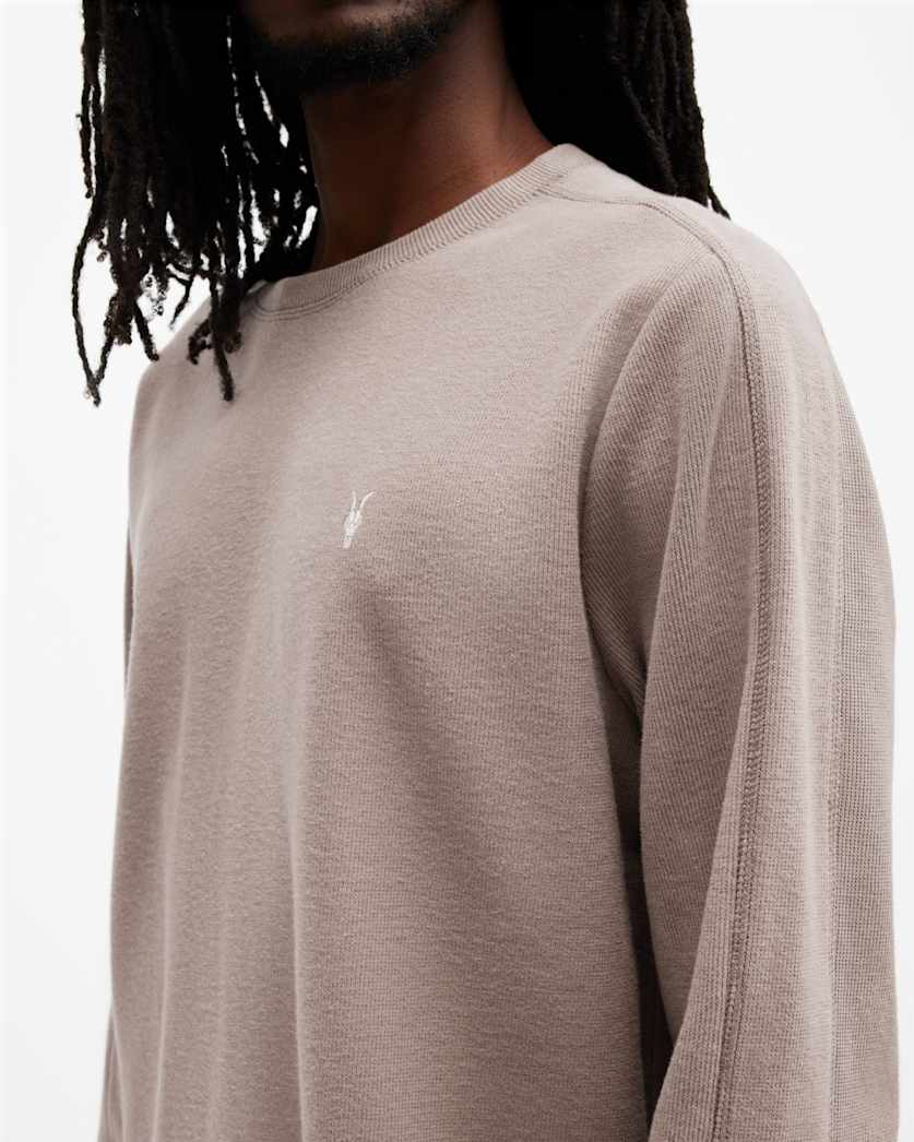 Rowe Long Sleeve Waffle Ramskull T-Shirt