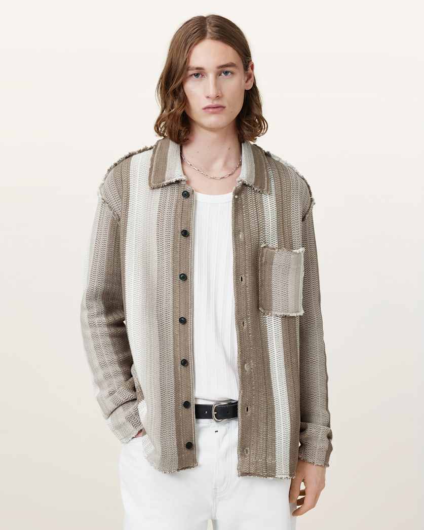 Truck Striped Cardigan