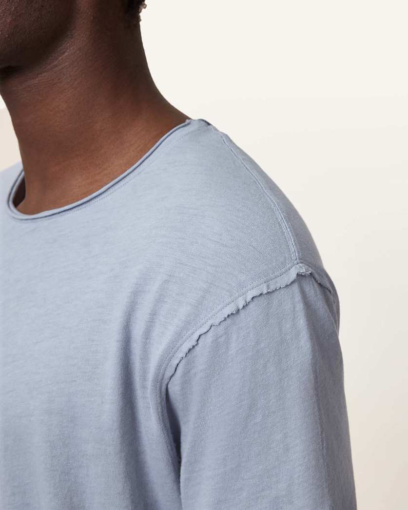 Figure Crew Neck Raw Edge T-Shirt