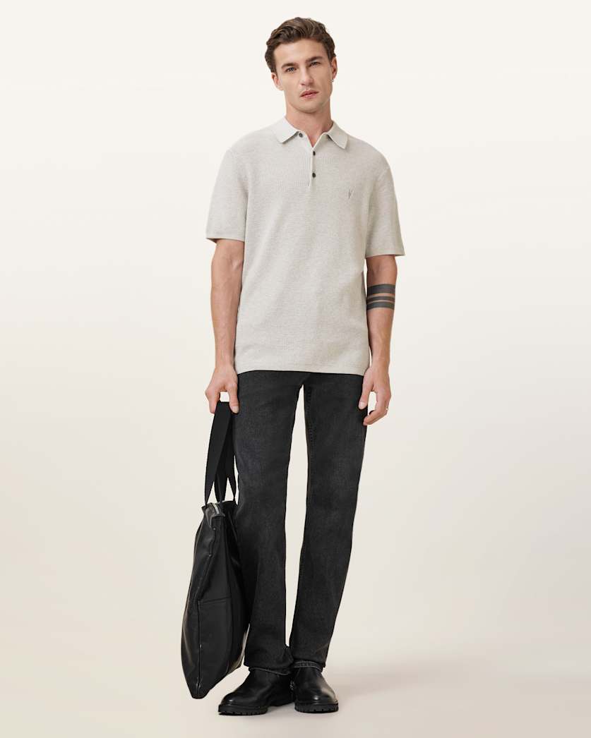 Aspen Waffle Texture Ramskull Polo Shirt