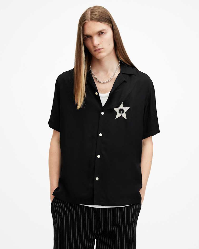 Wish Star Embroidered Relaxed Fit Shirt