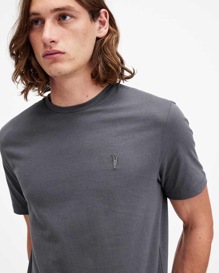 Brace Brushed Cotton Crew Neck T-Shirt
