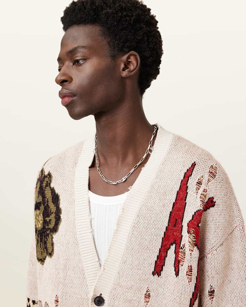 Jay Relaxed Jacquard Cardigan